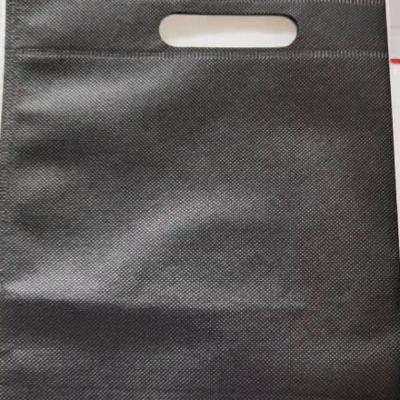 China Eco-friendly Black Nonwoven D-shape Bag for sale