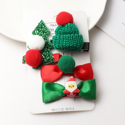 China Sweet Hot Selling Cute Hair Clips Christmas Set Headdress Platypus Clip Cute Butterfly Hair Clips For Babies for sale