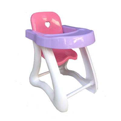 China DIY TOY Plastic High Chair For Baby - Doll Highchairs Toy Furniture Fits 8-12inch Reborn Dolls for sale