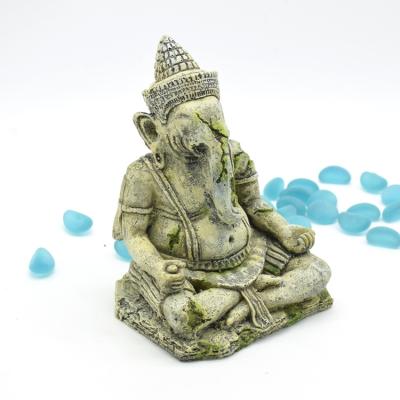 China Fish Tank Decorations Buddha Statue Aquarium Viable Resin Ornaments Aquarium Accessories for sale