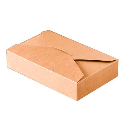 China Recycled Materials 20pcs/lot 19.5cmx12.3cmx3.8cm Paper Gift Box Envelope Type Packaging Kraft Paper Cardboard Boxes Package For Wedding Party Invitation Card for sale