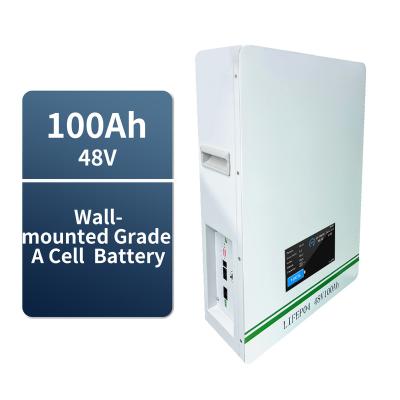 China Power Tools Household Wall Mounted Powerwall 48v 5kw 10kw Battery Lifepo4 200ah 100ah touchscreen Home battery Lithium Ion Storage Battery for sale