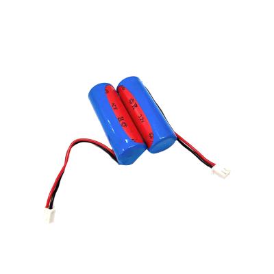 China Toys factory direct sales 3.2v 500mah 14500 cylindrical small capacity lithium battery with protection board and cable for sale