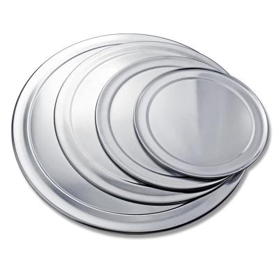 China Sustainable 20 Inch Aluminum Pizza Tray With Wide Rim for sale