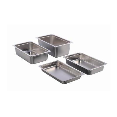 China US or Euro Style Anti-jamming Stainless Steam Table Stainless Food Pan GN Normal Pan Filter Gastronorm Food Container for sale