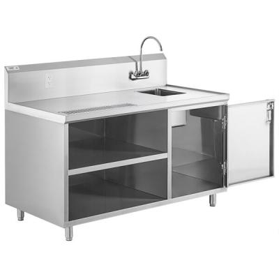 China Kitchen Sinks Eco - Friendly Commercial Workstation Stainless Steel for sale