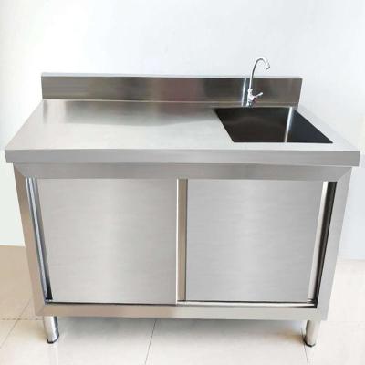 China Hot Commercial Restaurant Kitchen Equipment Stainless Steel Sink Table Eco - Friendly for sale