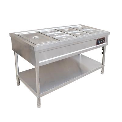 China Restaurant Stainless Steel Eco-friendly Commercial Electric Heating Display Bain Marie Food Warmer for sale