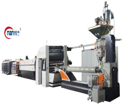 China Flat Granules PP PE Tape Line High Speed ​​Yarn Extruder Machine With Winder Machine for sale