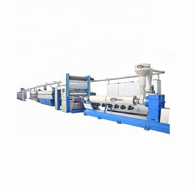 China High Speed ​​Plastic Granules PP HDPE Flatbed Tape Extrusion Machine Drawing Line for sale