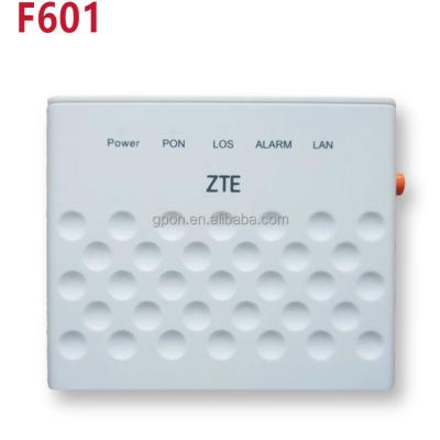 China FTTH ZTE Fiber Optic Modem GPON EPON ONU Open F601 1GE Gigabit Ethernet PON ADSL FTTH Fiber Optic Internet Modem Router Universal for sale