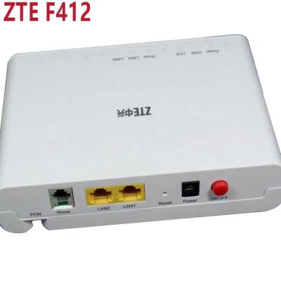 China Low Price ZTE ZXHN F412 V6.0 EPON ONU 1GE 1FE 1POTS English FTTH Phone FTTH OMCI Firmware Compatible with ZTE C320 OLT for sale