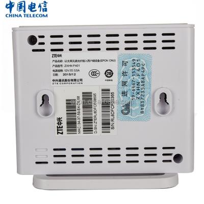 China Quality Assurance of FTTH ZTE F401 EPON ONU ChinaTelecom ChinaUnion ChinaMobile Refurbished Used Ontario for sale