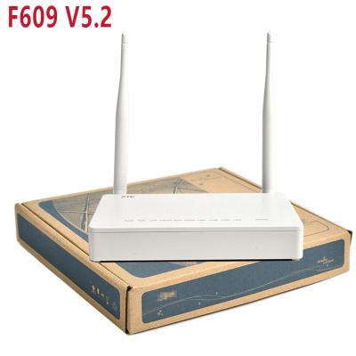 China ZTE Router Modem English Firmware 2.4G WiFi 5Db OMCI FTTH Used GPON ONU ZXHN F609 4GE 1GE+3FE WiFi Refurbished GPON ONT ZTE F609 V5.2 for sale