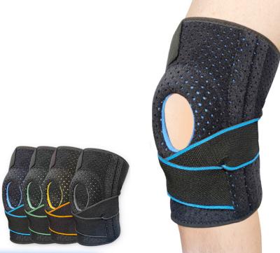 China Durable Custom Hot Logo Neoprene Flexible Knee Sleeves Protector Knee Support Brace for sale