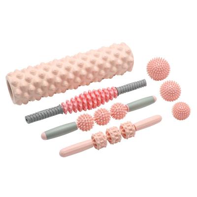 China AX Pilates + Yoga Workout + Body Muscle Yoga Fitness Accessories Yoga Fitness Accessories EVA Foam Roller Ring Latex Roller Massage Roller Stick Ba for sale