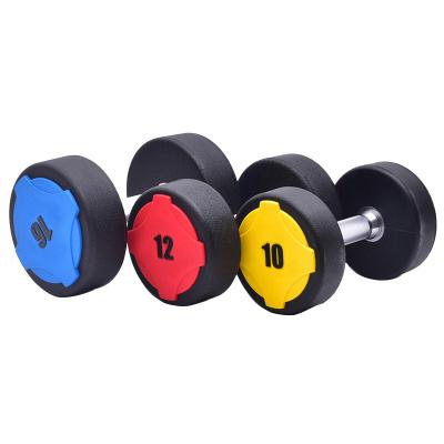 China Wholesale Eco-Friendly AX Free Weight Urethane Coated PU Dumbbell for sale