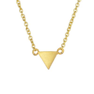 China CLASSIC 18k Gold Triangle Necklace Jewelery Gifts Charm For Woman for sale