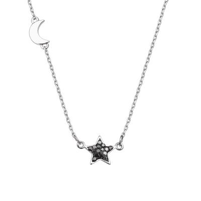 China Hiphop Lauren-Spencer Moon Stainless Steel Chain Star Pendant Necklace For Women for sale