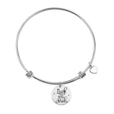 China CLASSIC Personalized Letters Bracelet Custom Bracelet with Four Leaf Clover for sale