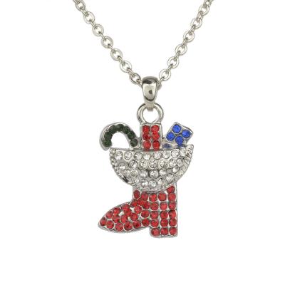 China Cute Hot Selling 18K Gold Pave Diamond Charm Handmade Pendant Necklace for sale