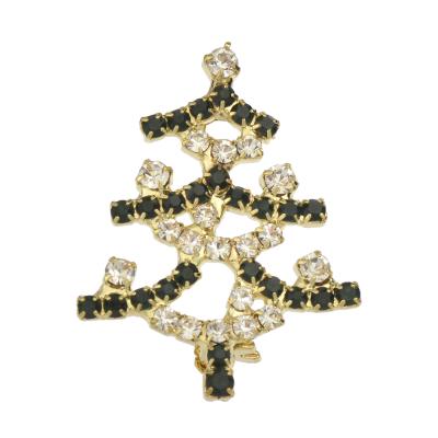 China Birthday ; Commitment; Gift ; Part ; Wedding Rhinestone Crystal Christmas Tree Brooches Pin Set For Gifts for sale