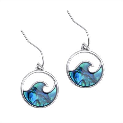 China Cute Hawaiian Abalone Shell Beach Dangling Earrings for sale