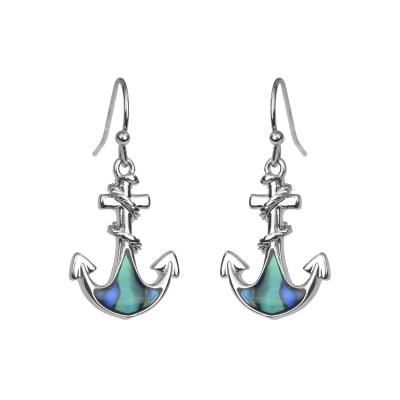 China CLASSIC Dangle Drop Earrings For Women Girls Silver Plated Opal Earrings Sea Jewelry Ocean Earrings for sale