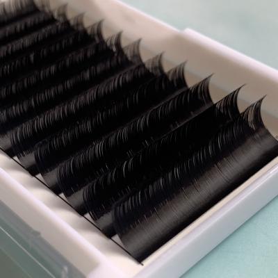 China Super Slim Unique Matte Black Lashes 0.25mm Lashes Classic Single Eyelash Extension Shiny Black for sale