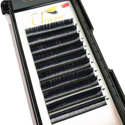 China New Super Soft Flat Lashes 0.15 0.20mm J Since C CC D DD Loop Individual Ellipse Flat Lashes Extensions for sale