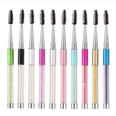 China Clean and brush your lashes daily functional lashes brush pink blue green color whips tools for sale