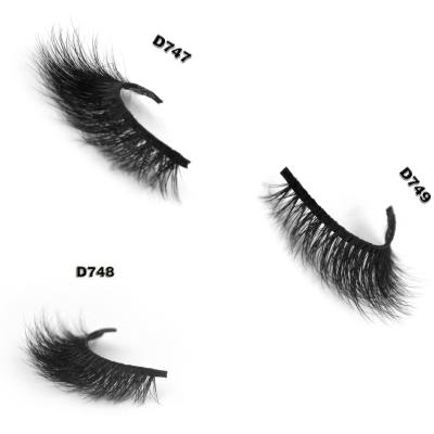 China Best Selling Durable Cotton And 3d Clear Tape Customized Label Eyelash Mink for sale