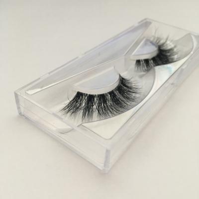 China Sensitive Exclusive Daily Makeup Used Natural False 3d Mink Eye Strip Korea Synthetic Silk Strip Lashes Clear Invisible Lashes for sale