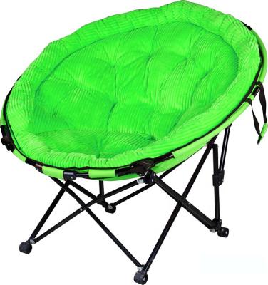 China Modern Outdoor Oversized Folding Metal Furniture Camping Moon Chair Super Comfortable Foldable Moon Chair for sale