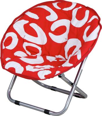 China Easy-carrying kids chair portable removable round beach chair camping chair moon folding chair for adults for sale