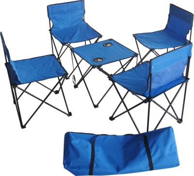 China Outdoor Furniture Beach Picnic Folding Table And Chair Easy Carry Portable Foldable Camping Set for sale