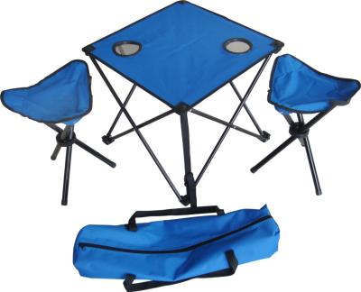 China Wholesale Customized Portable Beach Folding Table And Chair Easy Carry Portable Camping Set for sale