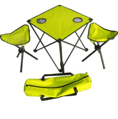 China Wholesale Customized Portable Beach Folding Table And Chair Easy Carry Portable Camping Set for sale