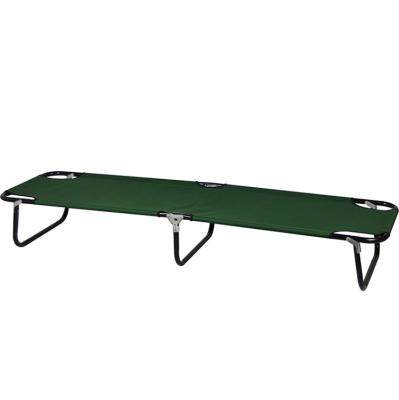 China Wholesale Modern Portable Folding Bed Metal Outdoor Collapsible Camping Bed for sale