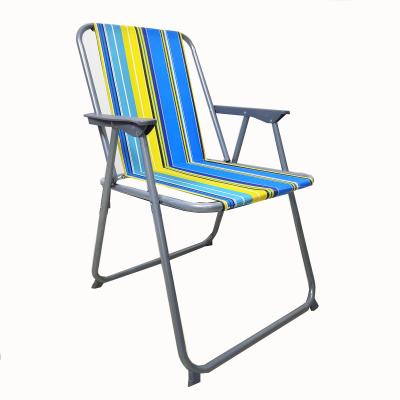 China 2022 New Outdoor Folding Chair Spring Easy-Carry Back Beach Chair With Foot Pad for sale