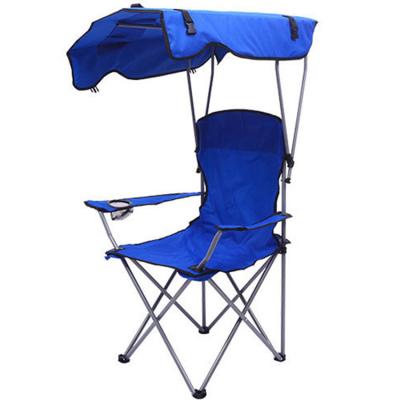 China Contemporary Outdoor Folding Canopy Fishing Chair Reclining Camping Chairs with Footrest Lightweight Relex Seat Portable Comfortable Chair for sale