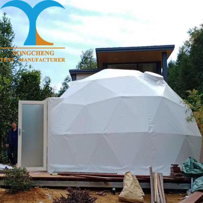 China Extended Type Inflatable Clear Dome Tent Steel Pipe Tent Frame Geodesic Dome Gazebo Tent Luxury Camping Dome Home for sale