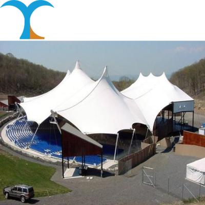 China Alluminum alloy PVDF sun shade membrane structure tensile tents parking shed, tent, watermelon shed, landscape tents for sale