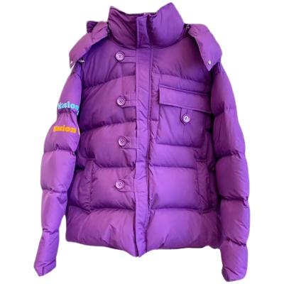 China Fashion Design Breathable Custom Oversized Stripper Down Jacket High Street Stripper Jackets Plus Size Jacket for sale