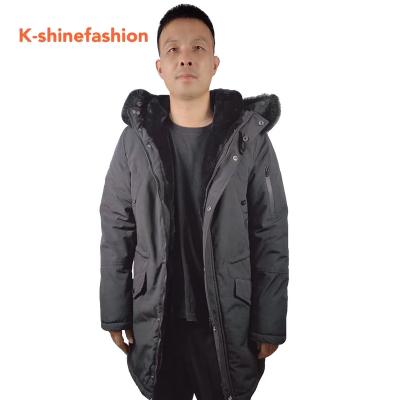 China Winter Breathable Wholesale Fur Parka Coat Hooded Parkas Outwear Thick Thickness for sale