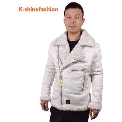 China BREATHABLE FAUX SUEDE JACKET WITH STRIPING SHERPA 2021 for sale