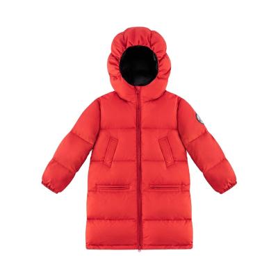 China 2021 Winter Boys Breathable Hooded Light Long Stripper Down Jacket for sale