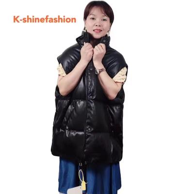 China Breathable Women Winter Short Plus Size Casual Stripper Padded Vest 2021 for sale