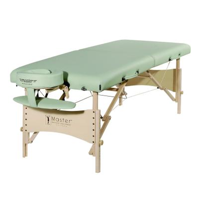 China Modern Head Massage Paradise Beauty Bed Massage Table Wooden Foldable Wooden Portable Massage Table Bed for sale