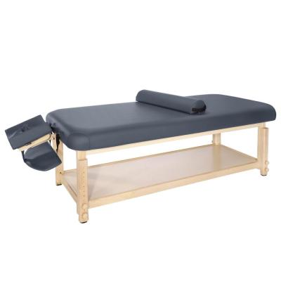 China Laguna Master Modern Wooden Stationary Massage Bed Stationary Physiotherapy Massage Table for sale